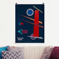 Klebefieber Poster Kunstdruck Wassily Kandinsky - Mächtiges Rot