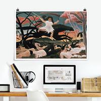 Klebefieber Poster Henri Rousseau - Der Krieg des Unfrieden