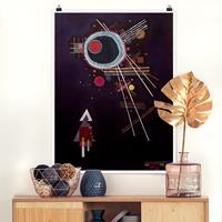 Klebefieber Poster Kunstdruck Wassily Kandinsky - Strahlenlinien