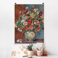 Klebefieber Poster Kunstdruck Auguste Renoir - Blumenvase