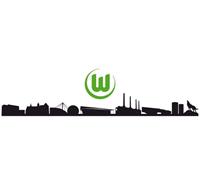 Wall-Art Wandfolie VfL Wolfsburg skyline met logo (1 stuk)