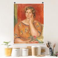 Klebefieber Poster Kunstdruck Auguste Renoir - Frau Osthaus