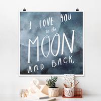 Klebefieber Poster Himmlische Liebe - Mond