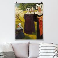 Klebefieber Poster Kunstdruck Emile Bernard - Apfelpflückerinnen in Pont-Aven