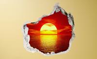 Conni Oberkircher´s Wandfolie Sundowner - zonsondergang zelfklevend