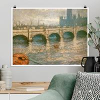 Klebefieber Poster Claude Monet - Themsebrücke