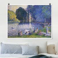 Klebefieber Poster Henri Edmond Cross - Der See im Bois de Bologne