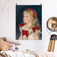 Klebefieber Poster Kunstdruck Auguste Renoir - Mademoiselle Grimprel