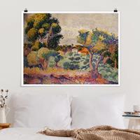 Klebefieber Poster Henri Edmond Cross - Eukalyptus und Olivenhain