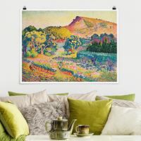 Klebefieber Poster Henri Edmond Cross - Landschaft mit Le Cap Nègre