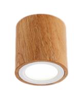 Groenovatie LED Opbouwspot 3W Rond, Bamboe Hout, Ã95x100mm, Dimbaar, Warm Wit
