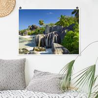 Klebefieber Poster Traumstrand Seychellen