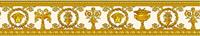 Bilderwelten Metallic Mustertapete Versace wallpaper Versace 3 Vanitas in Gelb Metallic Orange - 343052