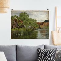 Klebefieber Poster Edvard Munch - Fluss Akerselven