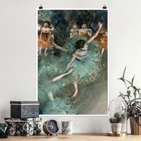 Klebefieber Poster Kunstdruck Edgar Degas - Tänzerinnen in Grün