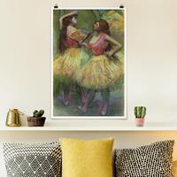 Klebefieber Poster Kunstdruck Edgar Degas - Zwei Tänzerinnen