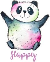 Wall-Art Wandtattoo Happy Panda