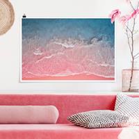 Klebefieber Poster Ozean in Pink