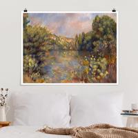 Klebefieber Poster Auguste Renoir - Landschaft mit See