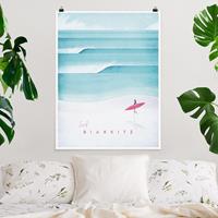 Klebefieber Poster Reiseposter - Biarritz