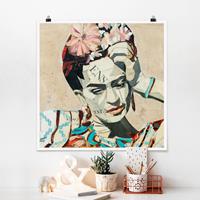 Klebefieber Poster Frida Kahlo - Collage No.1