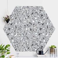 Bilderwelten Hexagon Mustertapete selbstklebend Detailliertes Terrazzo Muster Massa
