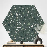 Bilderwelten Hexagon Mustertapete selbstklebend Detailliertes Terrazzo Muster Messina