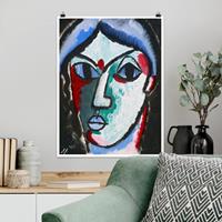 Klebefieber Poster Kunstdruck Alexej von Jawlensky - Portrait eines Mannes