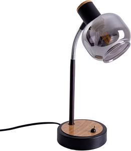 näve Tafellamp Fumoso Tafellamp >>Fumoso<<,excl.1xE14 max.40 W,zwart/naturel,smoking Glass (1 stuk)