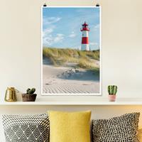 Klebefieber Poster Leuchtturm an der Nordsee
