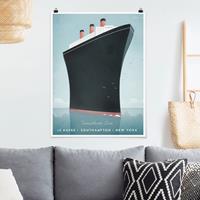 Klebefieber Poster Reiseposter - Kreuzfahrtschiff