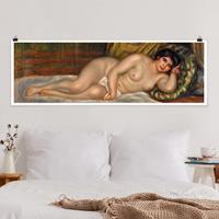 Klebefieber Panorama Poster Kunstdruck Auguste Renoir - Liegender Akt