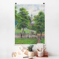 Klebefieber Poster Kunstdruck Camille Pissarro - Saint Anne's Church