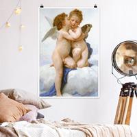 Klebefieber Poster William Adolphe Bouguereau - Der erste Kuss
