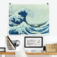 Klebefieber Poster Katsushika Hokusai - Die grosse Welle von Kanagawa