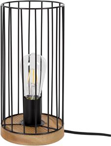 BRITOP LIGHTING Tafellamp Swan Decoratieve lamp van eikenhout, FSC-gecertificeerd, met draadkap, bijpassende LM E27 / exclusief, Made in Europe (1 stuk)
