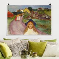 Klebefieber Poster Edvard Munch - Weiße Nacht