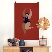 Klebefieber Poster Miss Dance Blau