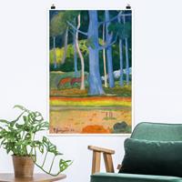 Klebefieber Poster Kunstdruck Paul Gauguin - Waldlandschaft
