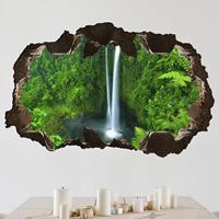 Klebefieber 3D Wandtattoo Paradiesischer Wasserfall