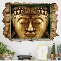 Klebefieber 3D Wandtattoo Vintage Buddha