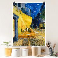 Klebefieber Poster Kunstdruck Vincent van Gogh - Café-Terrasse in Arles