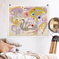 Klebefieber Poster Wassily Kandinsky - Launische Formen