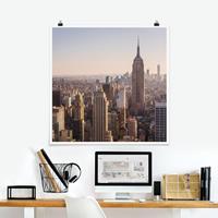 Bilderwelten Poster Architektur & Skyline - Quadrat Empire State Building
