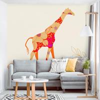 Bilderwelten Fototapete Floral Giraffe