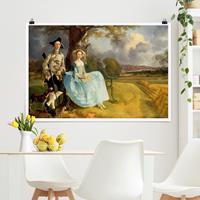 Klebefieber Poster Thomas Gainsborough - Das Ehepaar Andrews