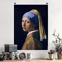 Klebefieber Poster Kunstdruck Jan Vermeer van Delft - Das Mädchen mit dem Perlenohrgehänge