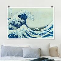 Klebefieber Poster Katsushika Hokusai - Die grosse Welle von Kanagawa