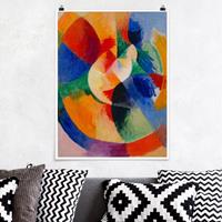 Klebefieber Poster Kunstdruck Robert Delaunay - Kreisformen, Sonne