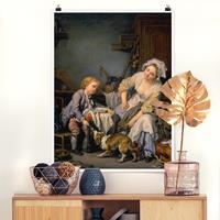 Klebefieber Poster Kunstdruck Jean Baptiste Greuze - Das verwöhnte Kind